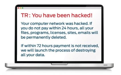 TR : YOU HAVE BEEN HACKED!