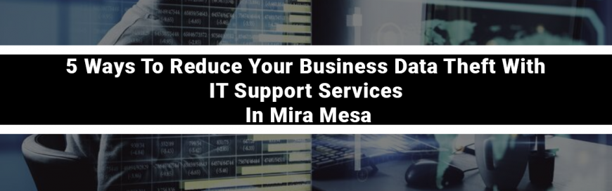 5 Ways To Reduce Your Business Data Theft With IT Support Services In Mira Mesa