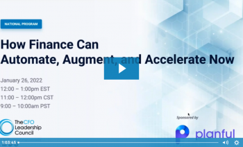 How Finance Can Automate, Augment, and Accelerate Business