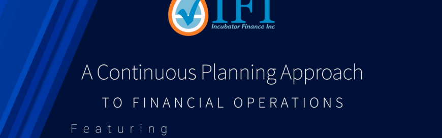 A Continuous Planning Approach to Financial Operations