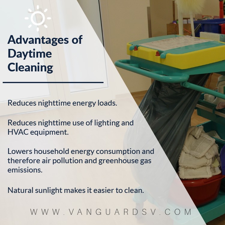 Cleaning Services and Zero Net Energy - Advantages of Daytime Cleaning
