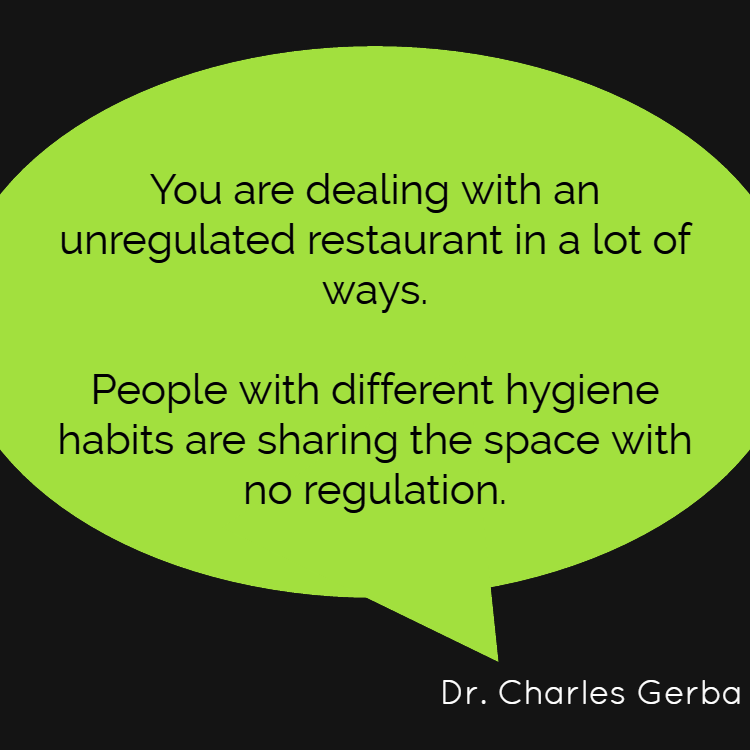 Cleaning Services Tips for the Grossest Parts of Your Office - Charles Gerba Quote