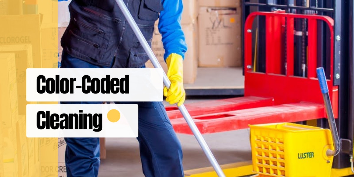 Prevent Cross-Contamination with Color-Coded Cleaning Tools