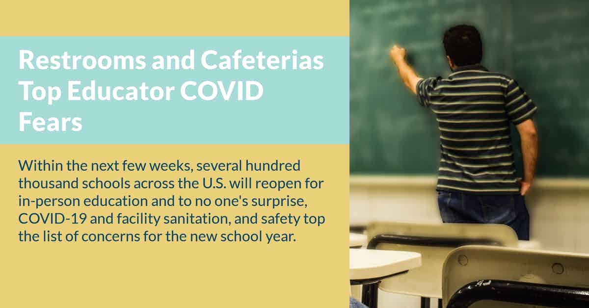 Restrooms and Cafeterias Top Educator COVID Fears