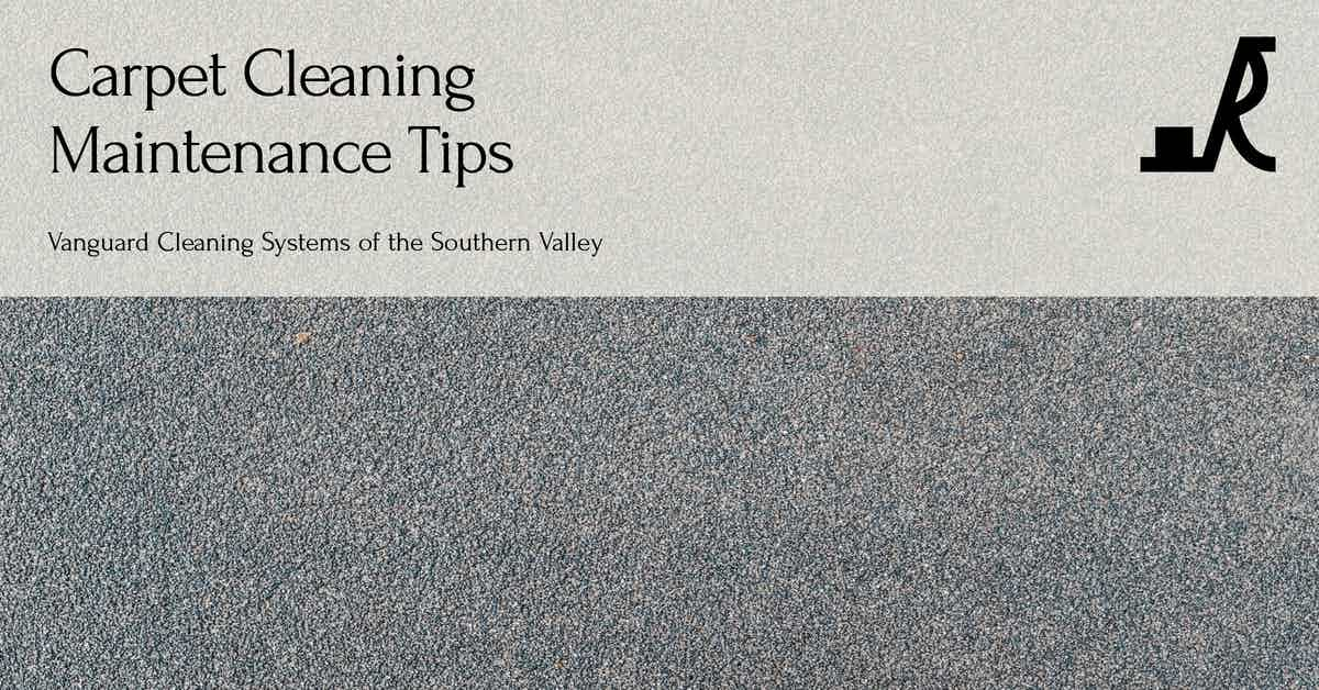 Carpet Cleaning Maintenance Tips