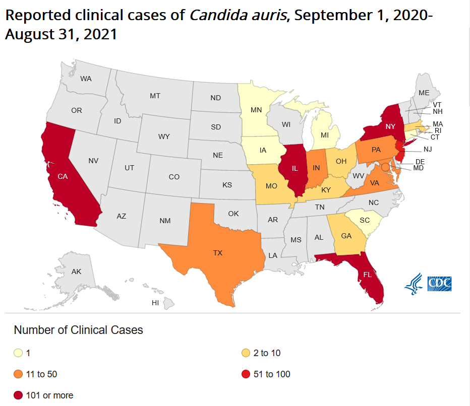 Candida Auris Environmental Cleaning and Disinfection