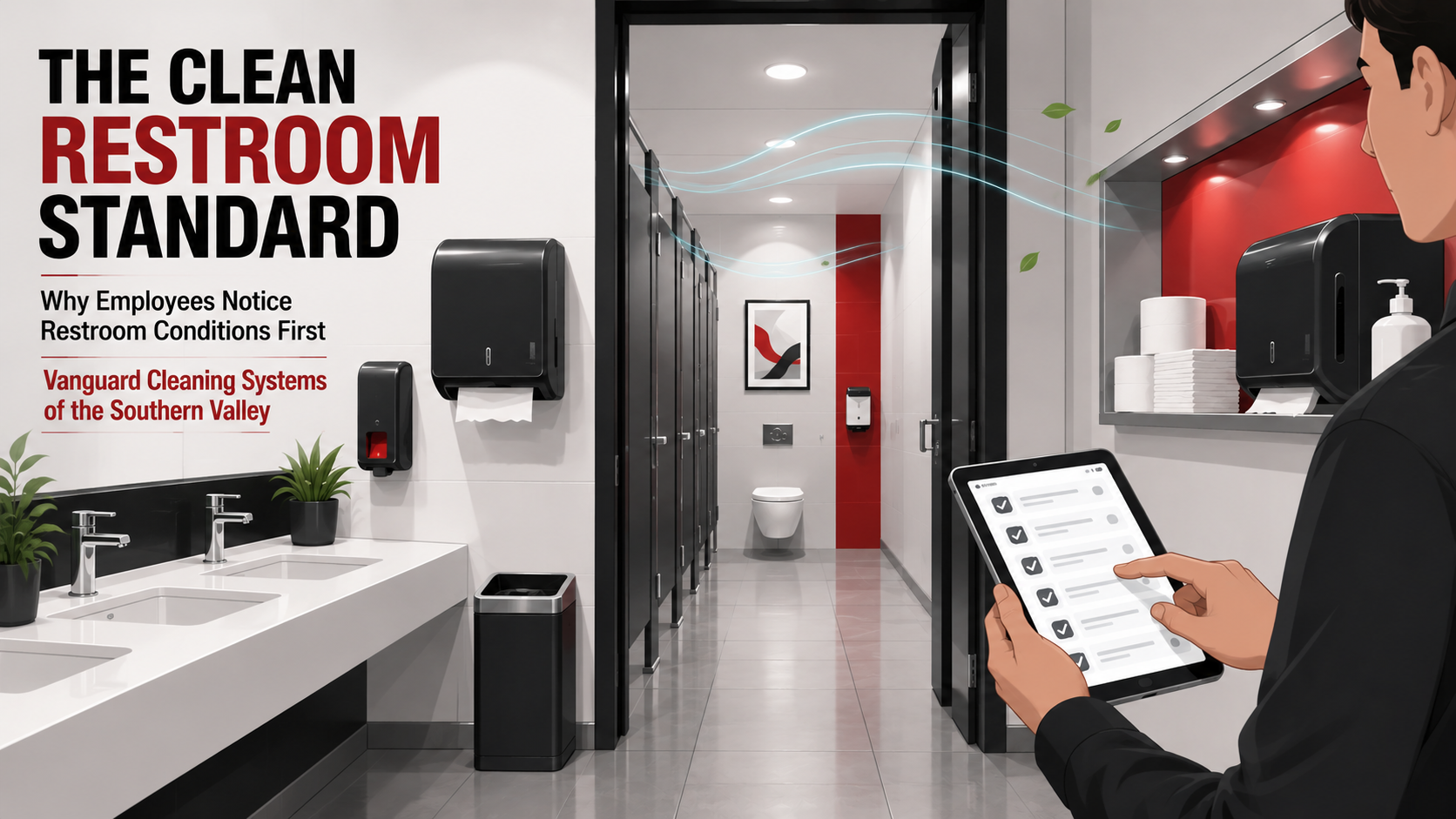 The Clean Restroom Standard Why Employees Notice Restroom Conditions First