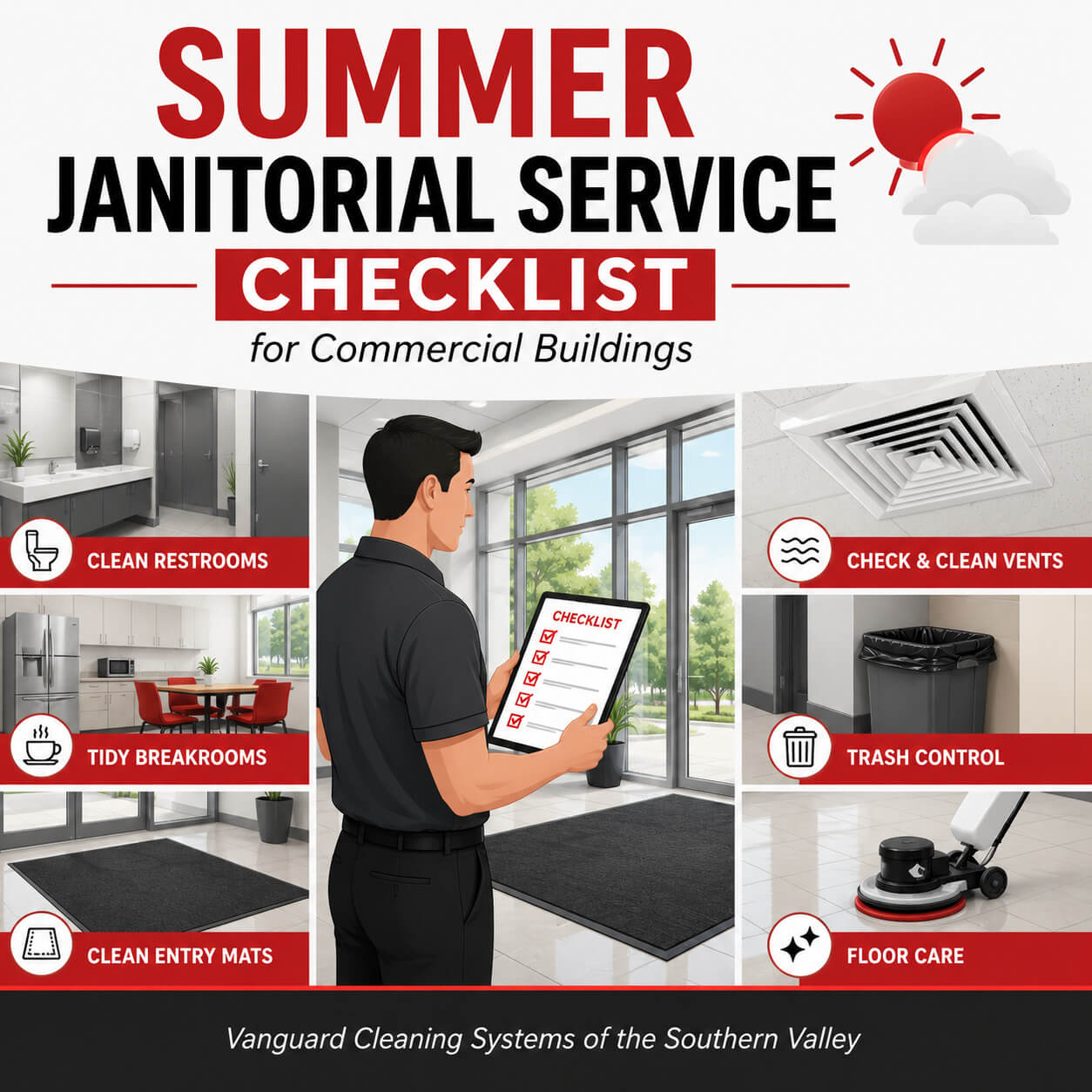 Summer Janitorial Service Checklist