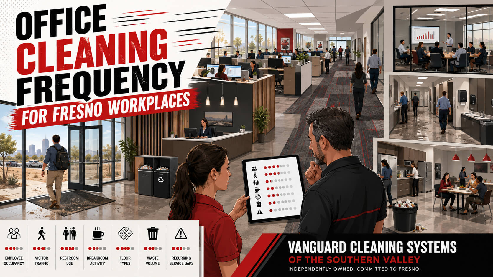 Office Cleaning Frequency Infographic