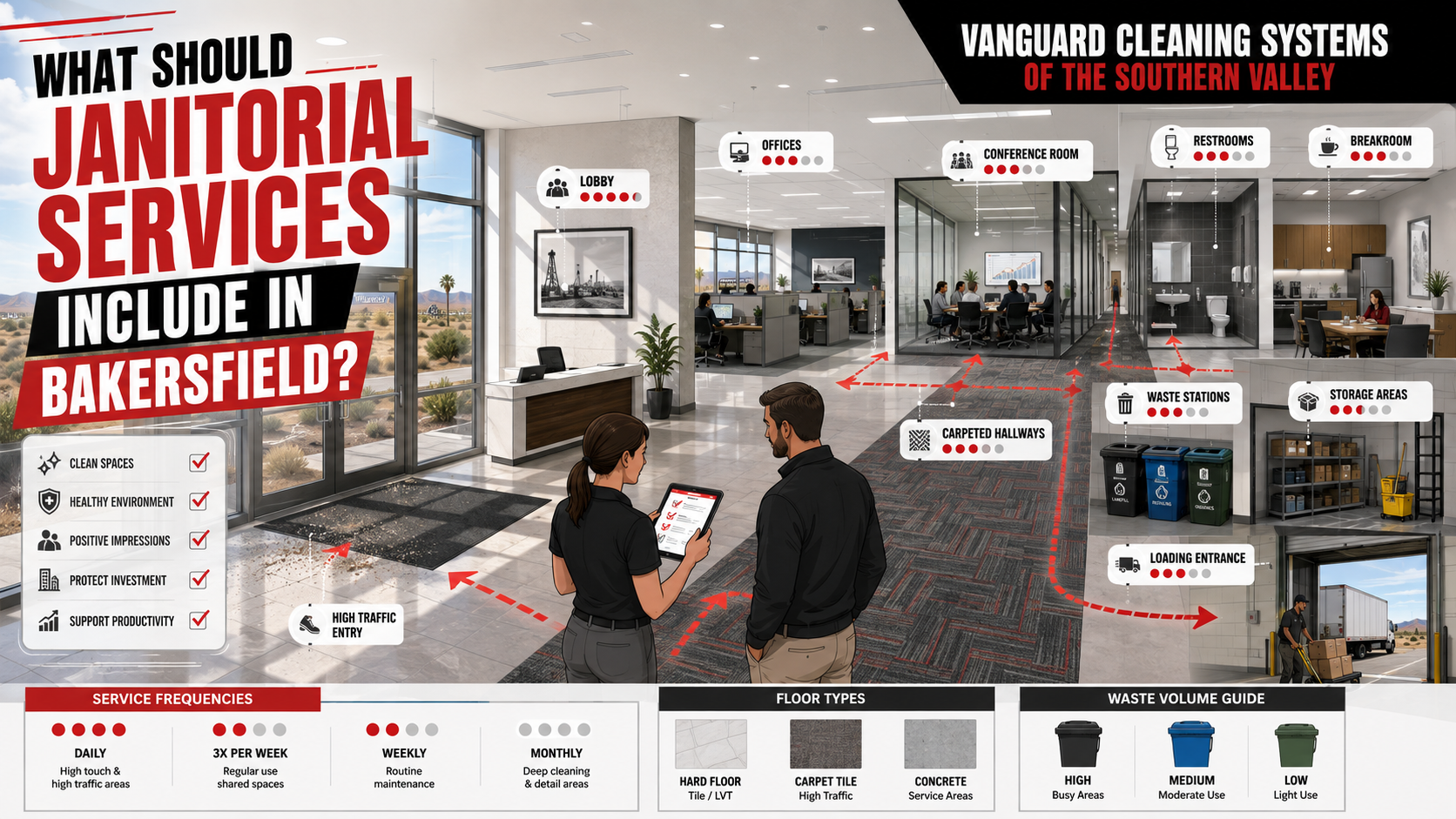 What Should Janitorial Services Include in Bakersfield?