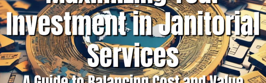 Maximizing Your Investment in Janitorial Services: A Guide to Balancing Cost and Value