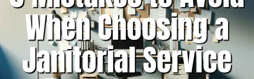 8 Mistakes to Avoid When Choosing a Janitorial Service