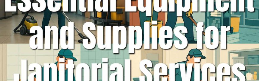 Essential Equipment and Supplies for Janitorial Services