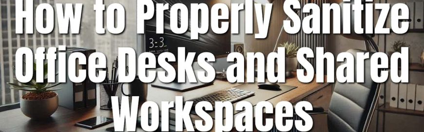 How to Properly Sanitize Office Desks and Shared Workspaces