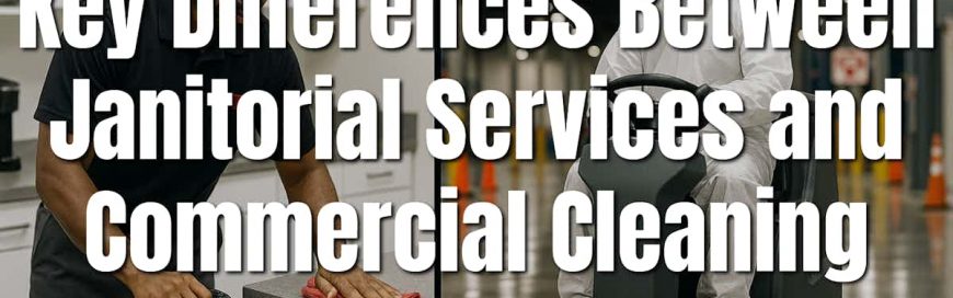 Key Differences Between Janitorial Services and Commercial Cleaning