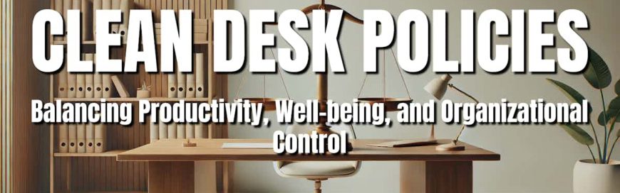 Clean Desk Policies: Balancing Productivity, Well-being, and Organizational Control