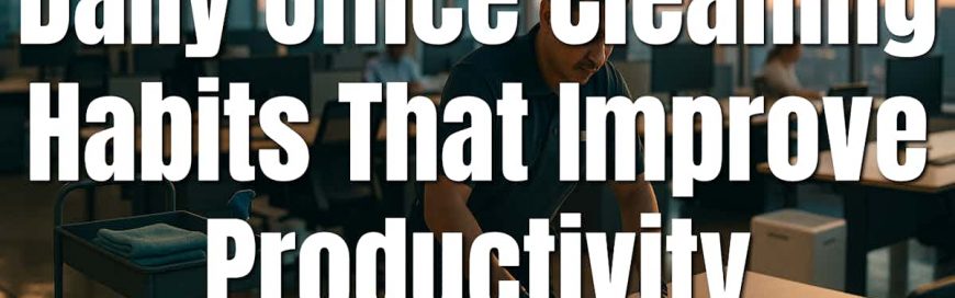 Daily Office Cleaning Habits That Improve Productivity