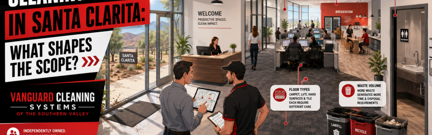 Commercial Cleaning Costs in Santa Clarita: What Shapes the Scope?