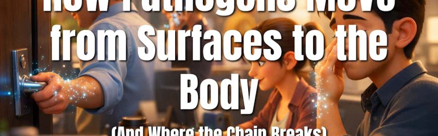 How Pathogens Move from Surfaces to the Body (And Where the Chain Breaks)