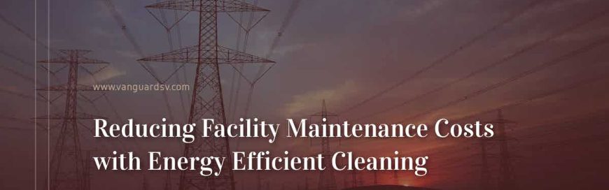 Reducing Facility Maintenance Costs with Energy Efficient Cleaning