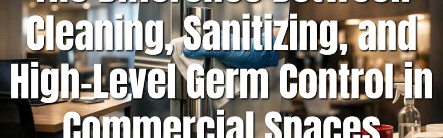 The Difference Between Cleaning, Sanitizing, and High-Level Germ Control in Commercial Spaces