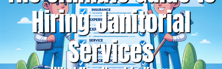 The Ultimate Guide to Hiring Janitorial Services: What You Need to Know
