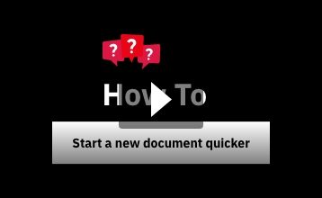 WORD: Start a new document quicker