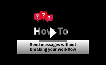 TEAMS: Send messages without breaking your workflow