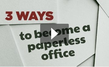 3 ways to become a paperless office