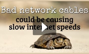 Bad network cables could be causing low internet speeds