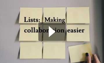 Lists: Making collaboration easier