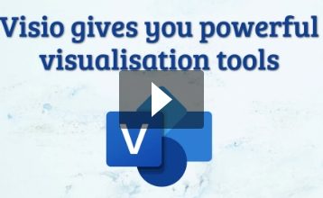 Visio gives you powerful visualization tools
