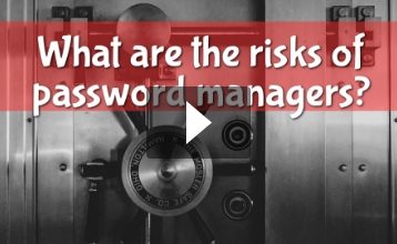 What are the risks of a password manager?