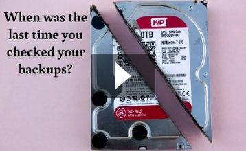 When was the last time you checked your backups?