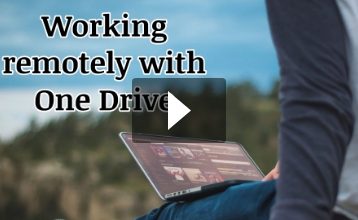 Working remotely with OneDrive