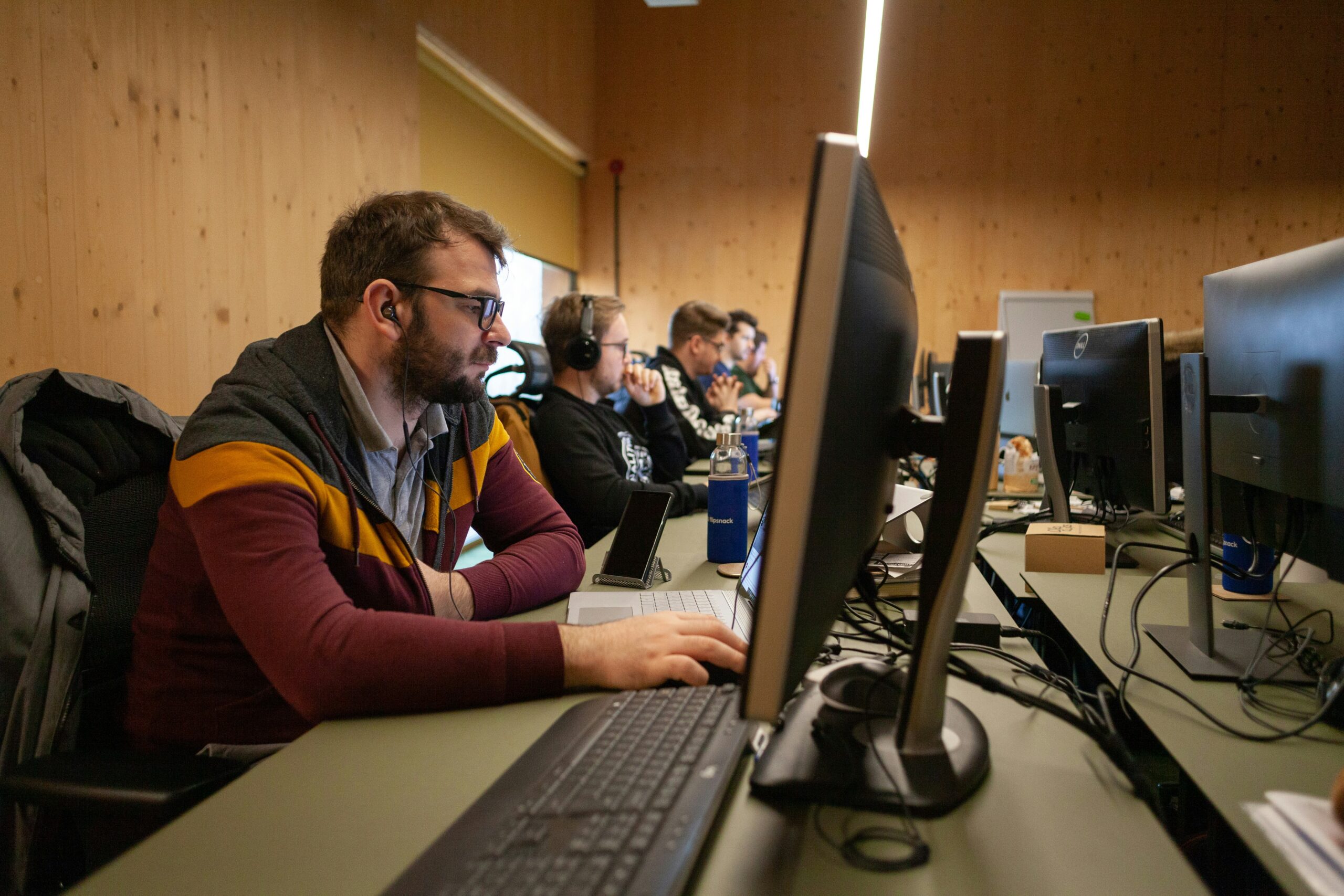 People in the office working in front of their computers