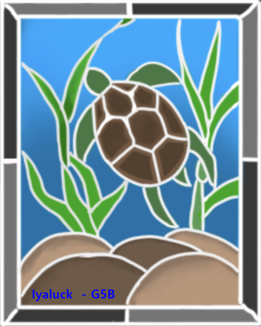 Stained Glass Painting Design (25 Apr BE 2564 15_01)