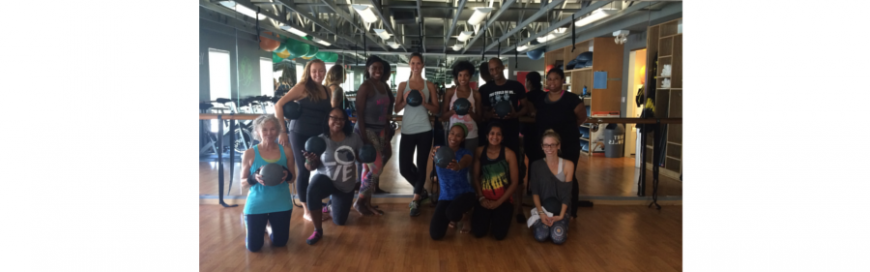 Danialle Karmanos’ WORK IT OUT volunteers come to EQ to WORK IT OUT!