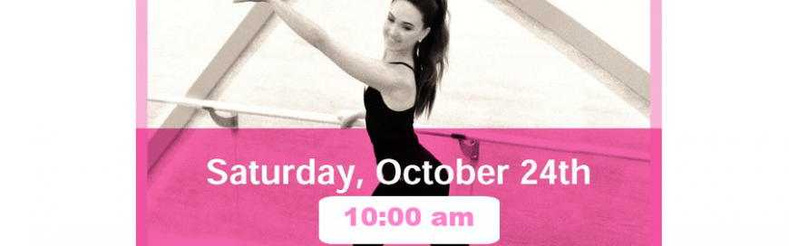 Plie for Pink with us October 24th!