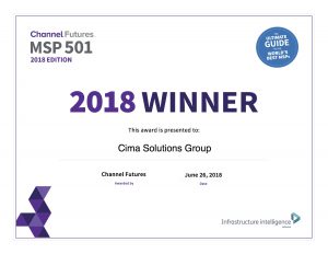 Cima Award - MSP 501