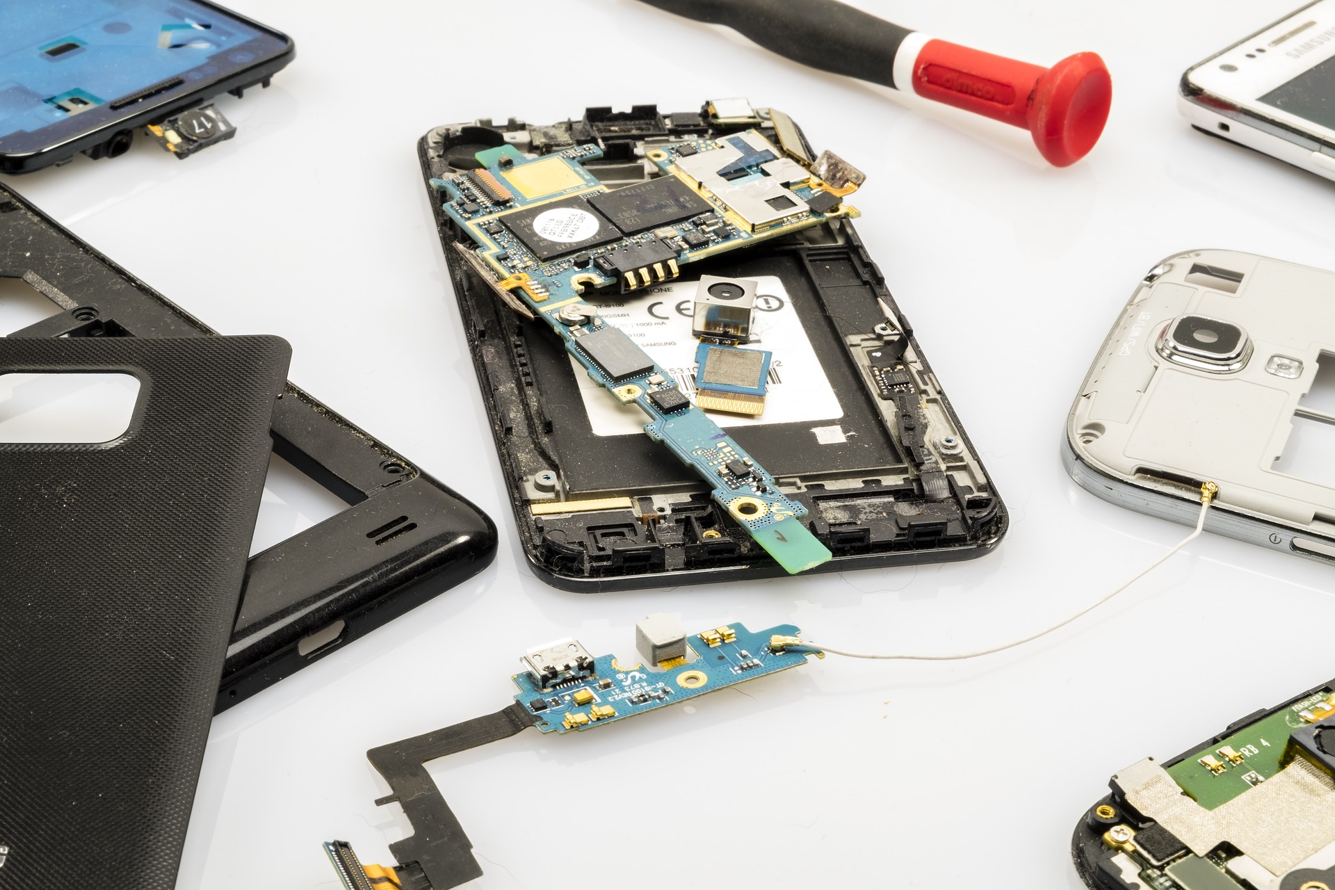 taking a phone apart because of a cyberattack