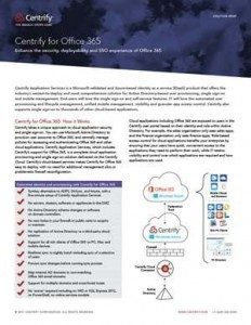 Centrify for Office 365