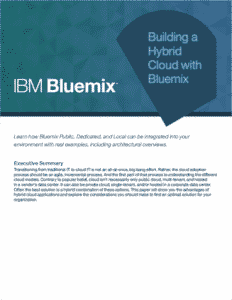 Building a Hybrid Cloud with Bluemix