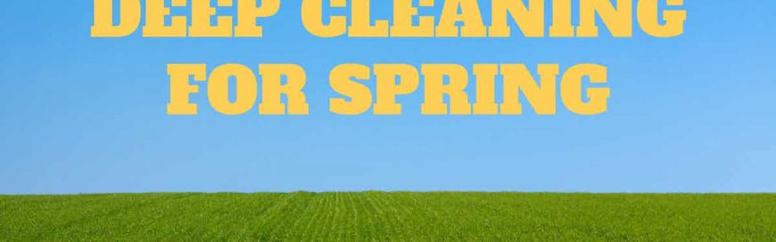 Deep Cleaning for Spring