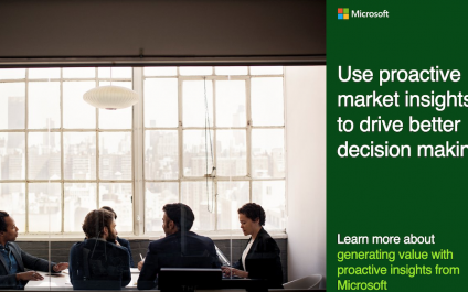 Use proactive market insights to drive better decision making