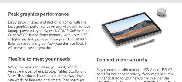 Meet the new Surface Book 3 for Federal