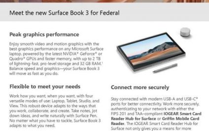 Meet the new Surface Book 3 for Federal