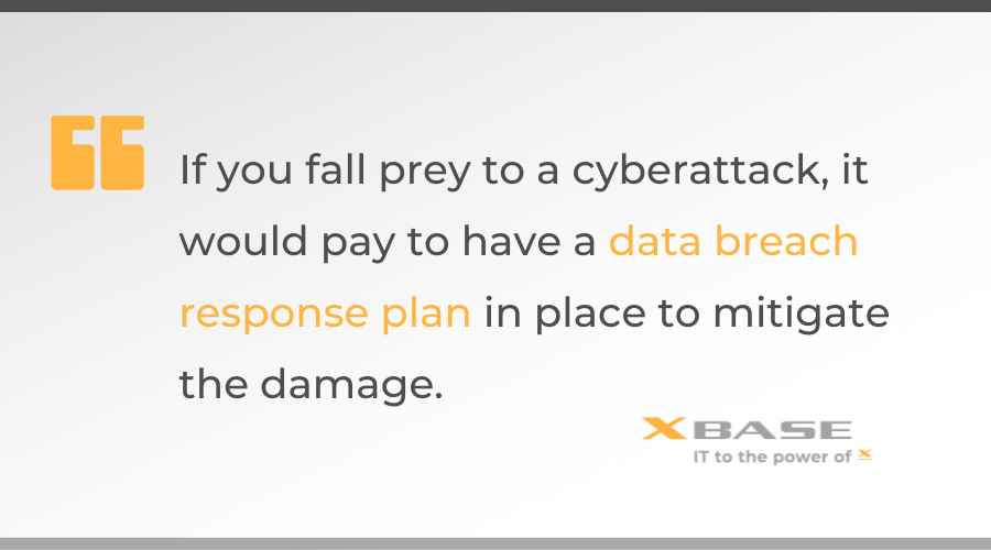 A data breach response plan helps mitigate damages