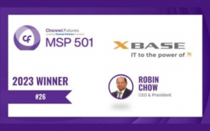 XBASE Technologies ranks number 26 in the 2023 Channel Futures MSP 501 Awards