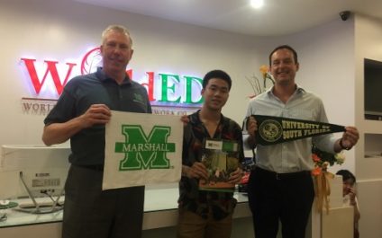 เวิลด์เอ็ดที่ 1 เรียนต่ออเมริกา ได้รับเกียรติจาก Oregon State University / Washington State University / University of South Florida / University of Alabama at Birmingham / Marshall University ให้เป็นตัวแทนในการจัดงานแนะแนวการศึกษาต่อ